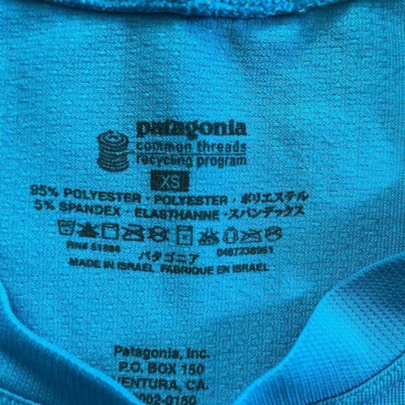 PATAGONIA Short Sleeve Shirt Blue Size XS - Picture 6 of 6